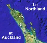 Carte des regions de la Nouvelle zelande
